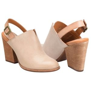 KORK-EASE Janelle Slingback Clog in Taupe Leather